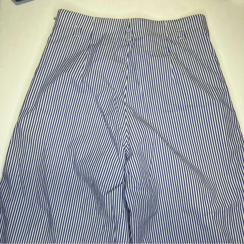 J. Crew Cuffed pant in shirting stripe wide leg size 0 - Image 5