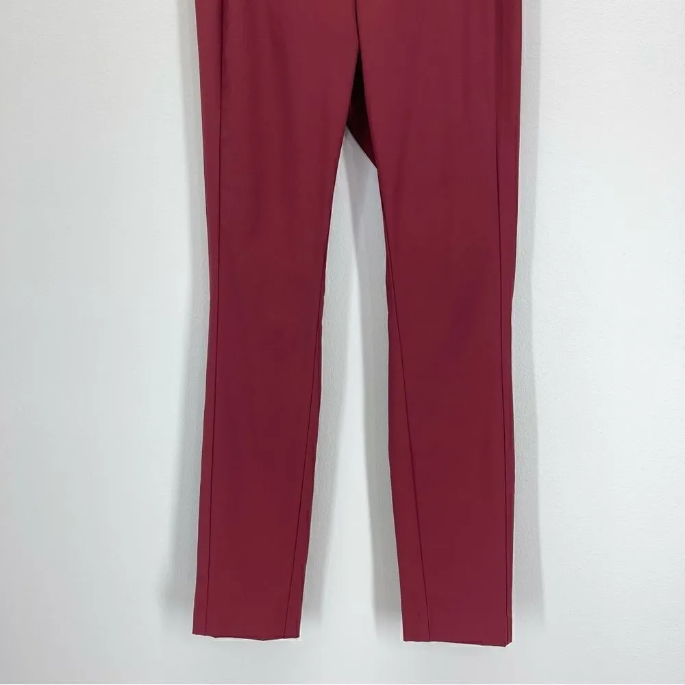 Theory Neoteric Skinny Cropped Pants (Burgundy) - 4 - Image 5