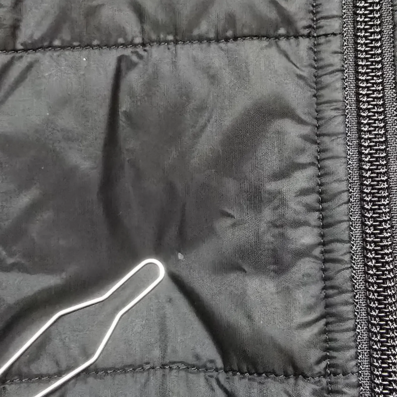 Lululemon Womens Reversible Non Stop Quilted Bomber‎ Jacket Black Sz 2 - Image 4