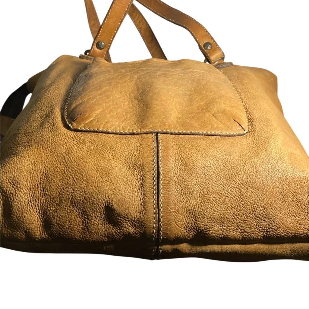 Patricia Nash Oliveneza   Tan Leather Tote Bag - Image 3