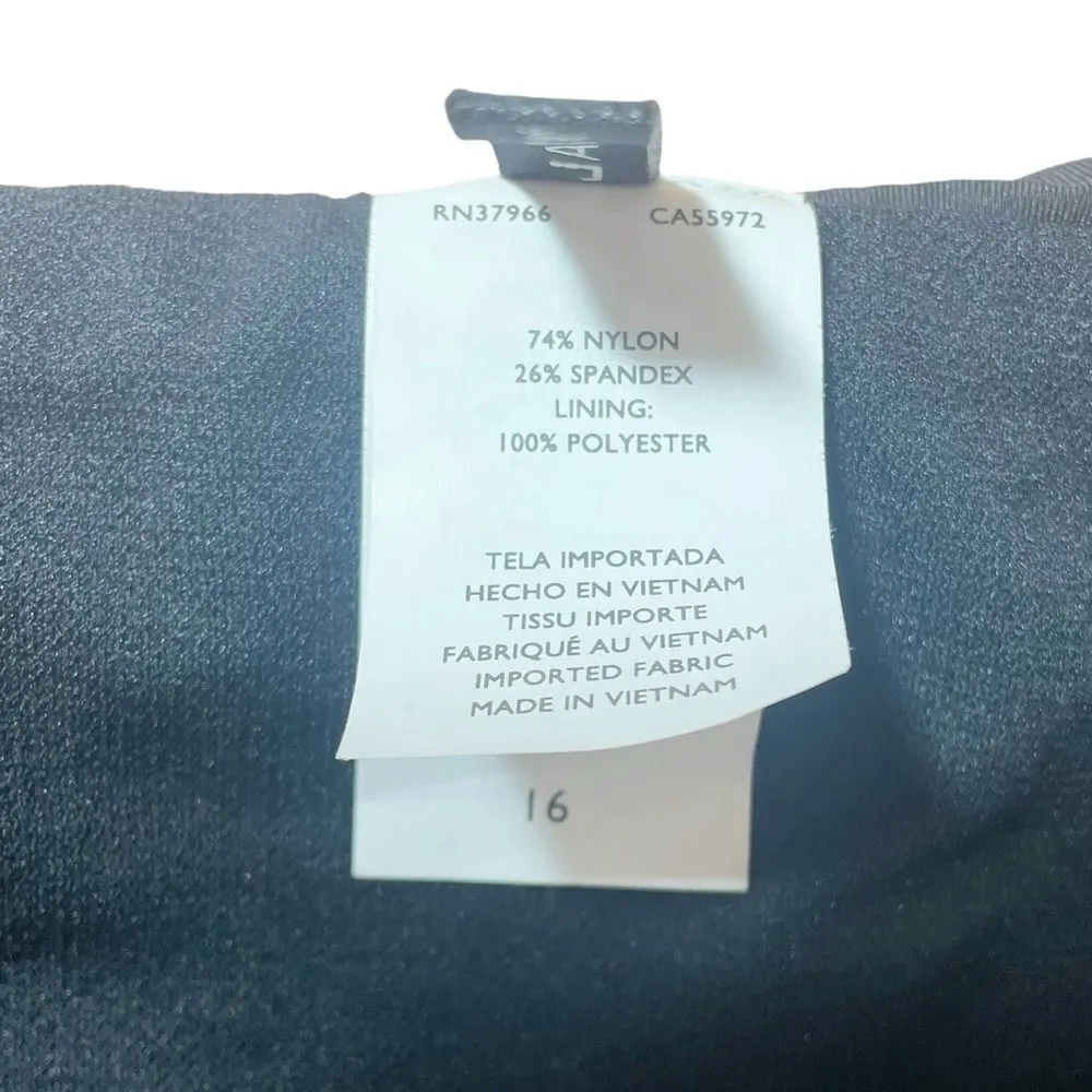 NWT Vintage Jantzen Black Ruched Waistband Bikini Bottom Womens Size 16 | XL NEW - Image 8