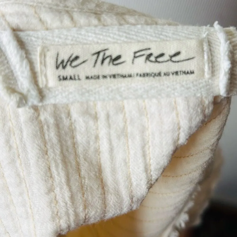 Free People Cream Sand Dune Henley - Image 4