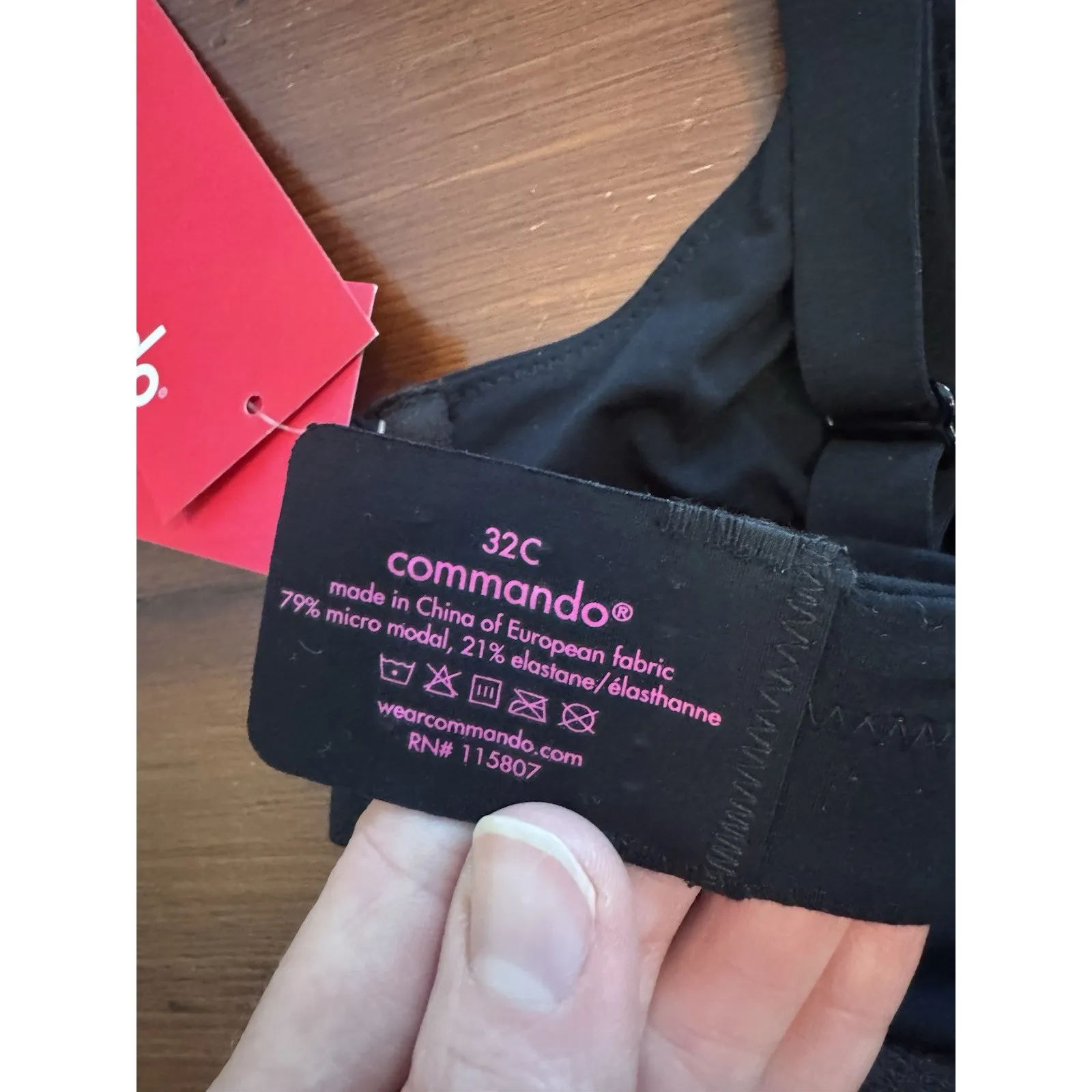 commando Women's Butter Better Than Nothing Underwire Bra Size 32C Black NWT $98 - Image 13