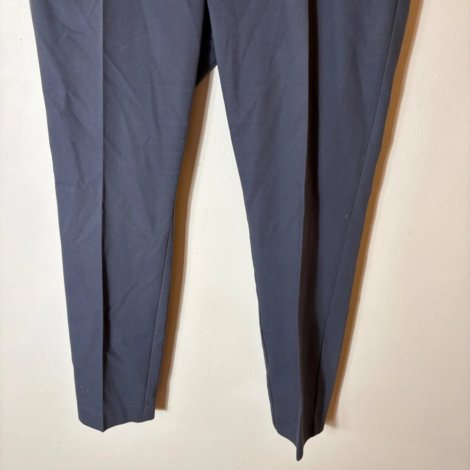 LOFT Marisa Fit Ankle Pants Women's Size 14‎ Navy Blue Stretch Career - Image 3