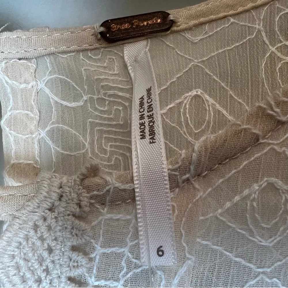 Wherever You Go Mini Dress in Ivory. Lace and Crochet, Pockets, NWT - Image 13