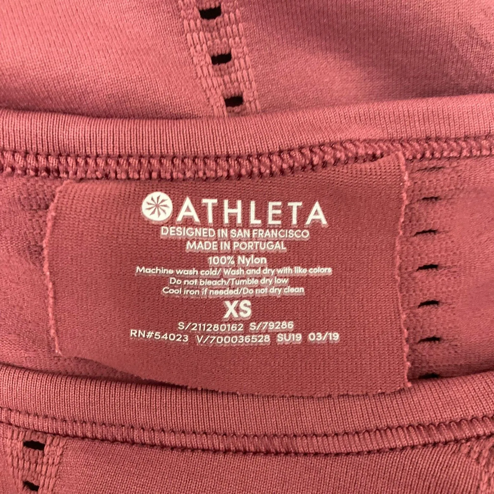 Athleta Foothill Seamless Top XS Spiced Cabernet - Image 12