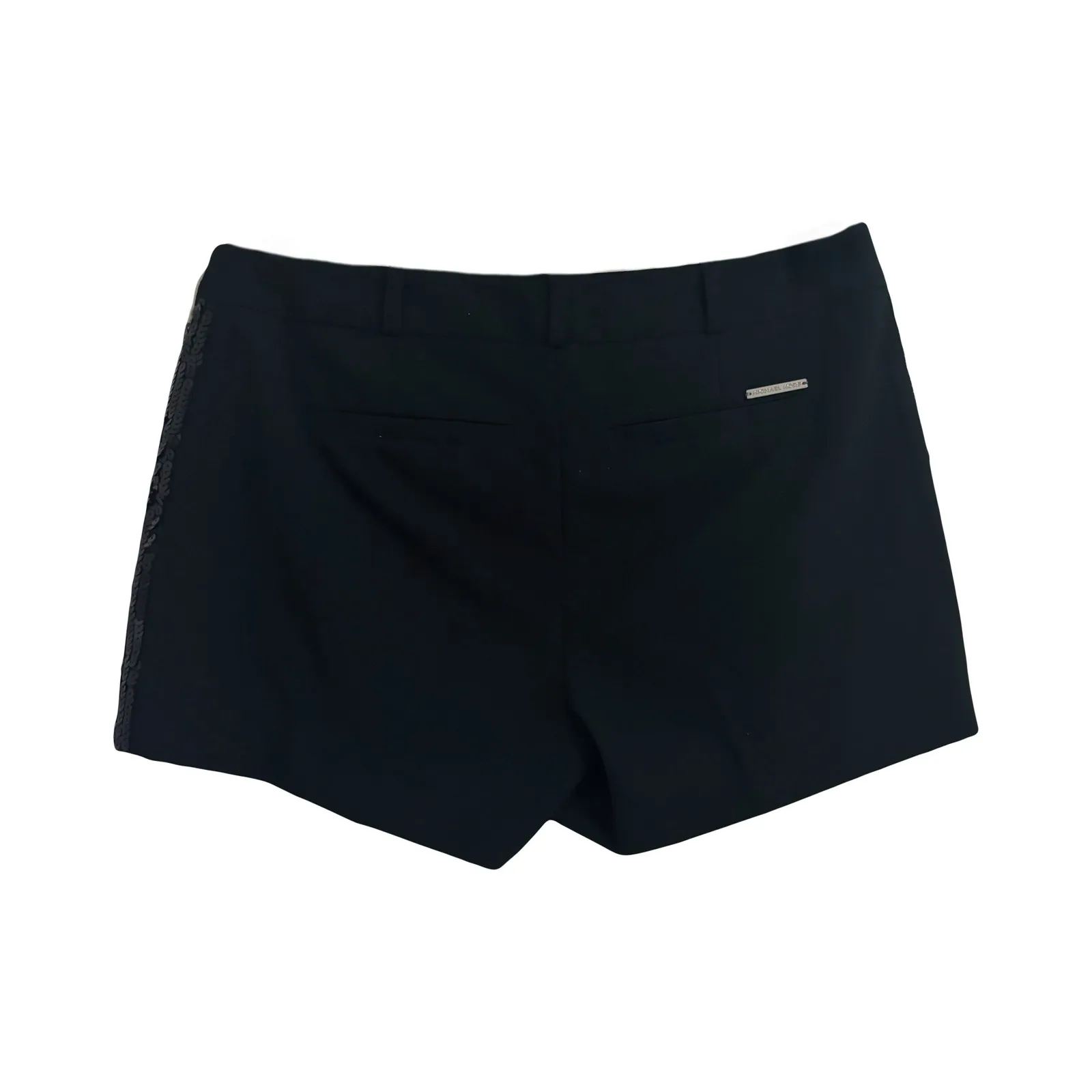 MICHAEL Michael Kors Sequin Black Mini Shorts Sz 2 - Image 2