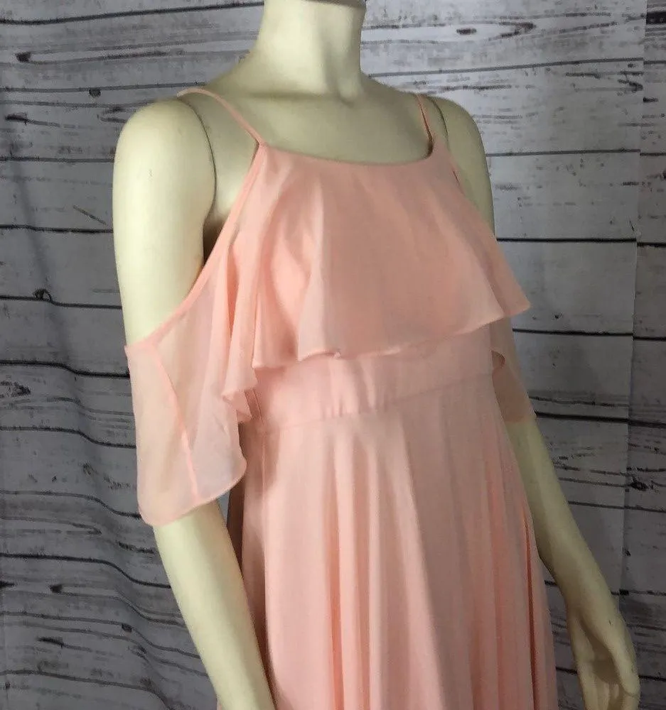 ADELE RUFFLE MAXI DRESS size large - Image 6