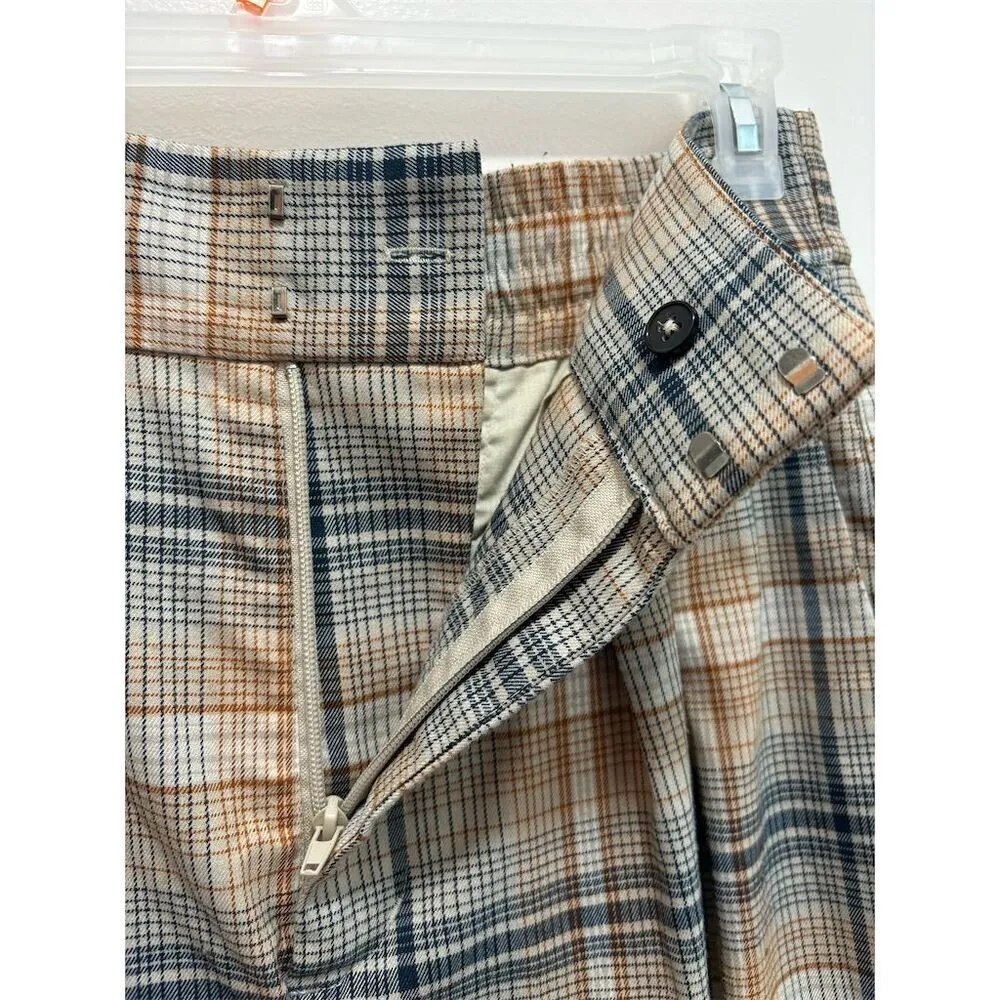 Urban Outfitters Plaid High Waisted Midi Skirt Women's Size L G - Image 3