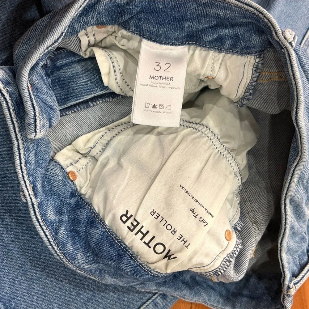 NWT MOTHER Women's The Roller Let’s Trip Wide - Image 9