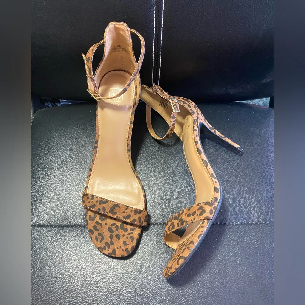 Material Girl Blaire Leopard Print Women's Stiletto Heels Size 9 1/2 - Image 2