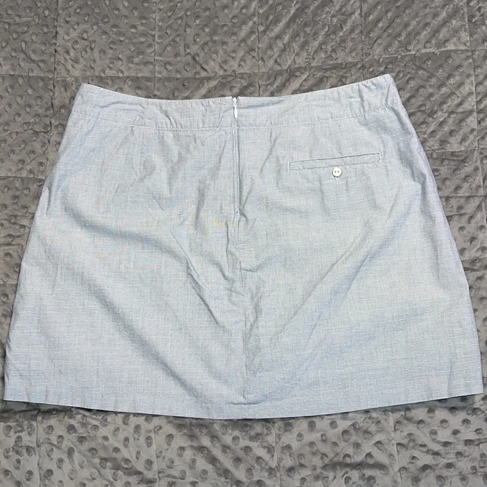 Lady Hagen Essentials size 12 light blue skort pockets zip back see flaw shown - Image 4