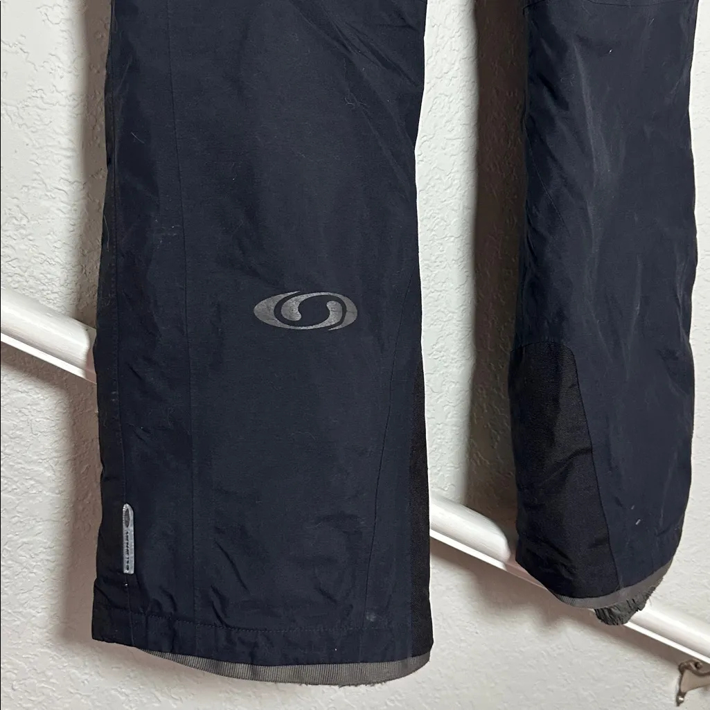 Salomon Black Ski Pants Womens XS Snowboard Winter Sports Gore-Tex Nylon - Image 7