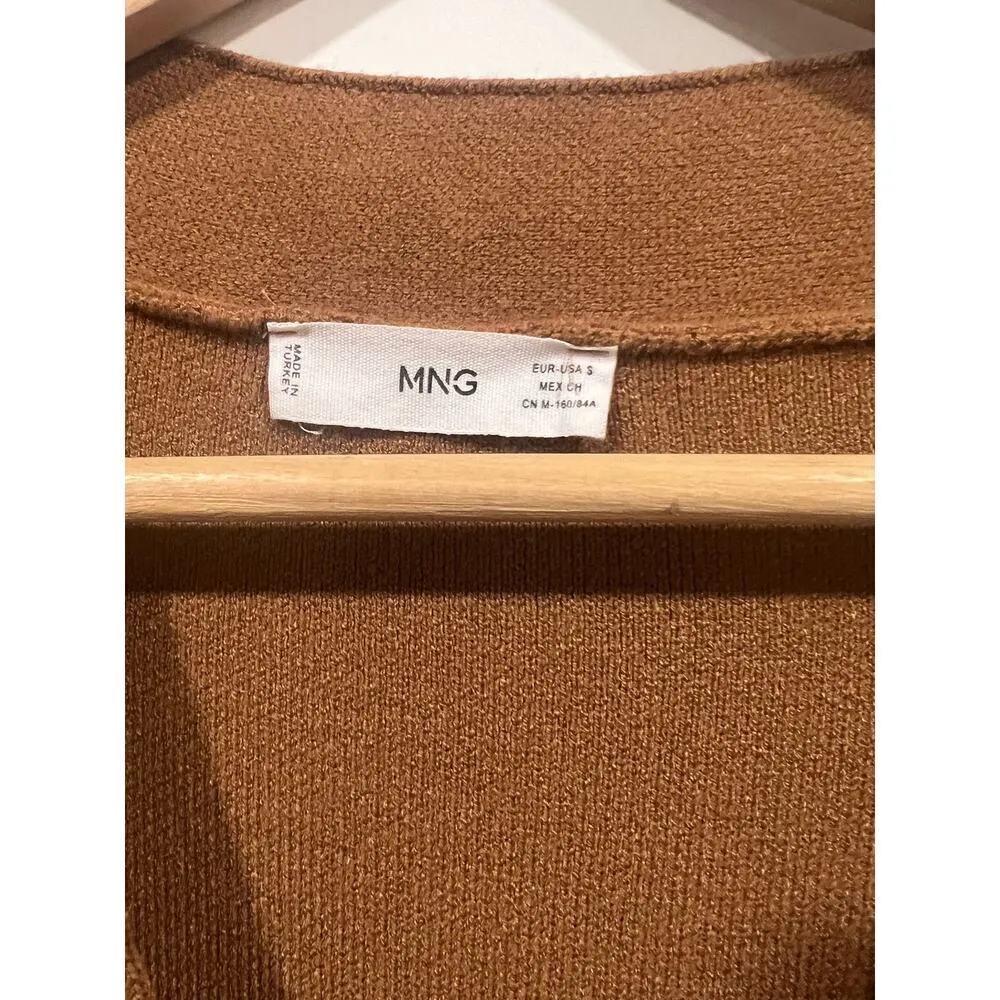 Mango Women’s Boxy Oversized Fine knit Cardigan Small - Image 4