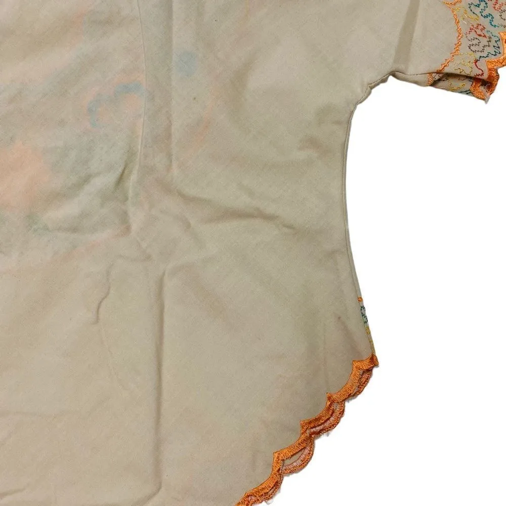 Floral Embroidery Tunic Festival Asian Mexican Hippie Boho Chic Artisan Top Size undefined - Image 10