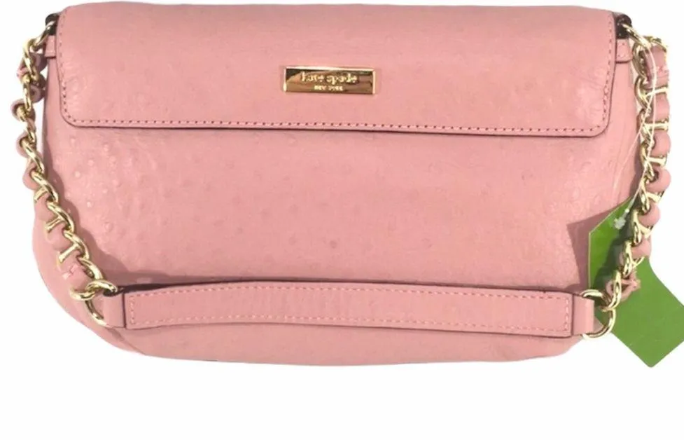 Kate Spade Joleen Ostrich Charm City Purse Rose - Image 4