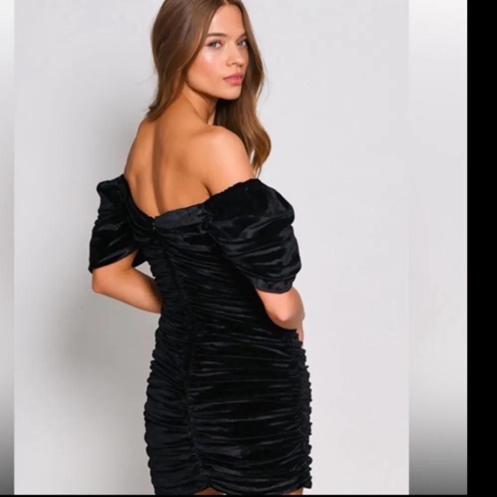 COPY - Hutch Anthro. brand velvet ruched puff sleeve cocktail dress New in pack… - Image 11