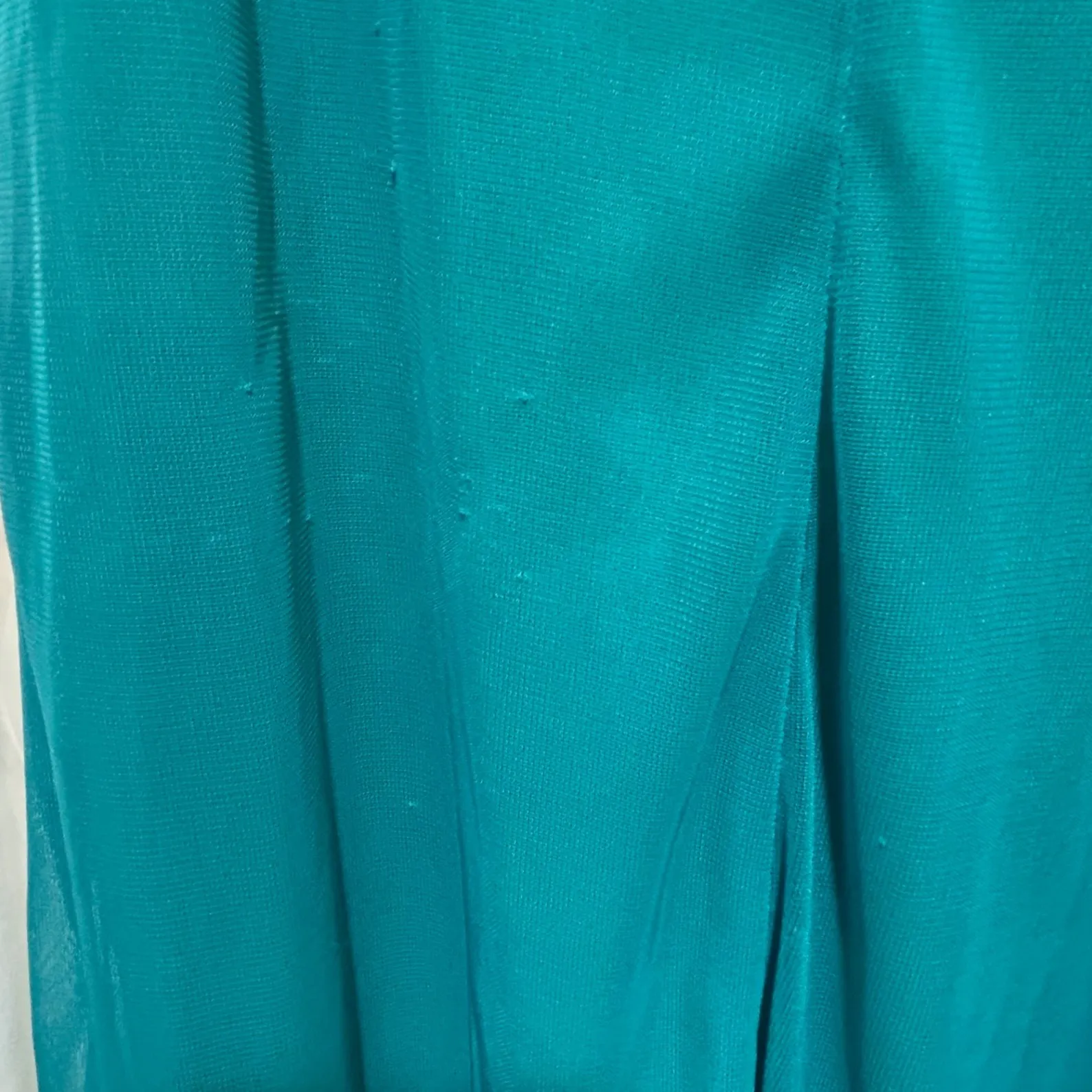 Ruby Rox Ruched Strappy Teal Mini Dress Medium Beaded Embellished Y2k Fairycore‎ - Image 9