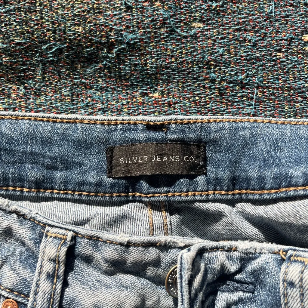 Silver Jeans Co Avery Skinny Women’s 26x29 Light Wash Stretch Denim Mid Rise Y2K - Image 14