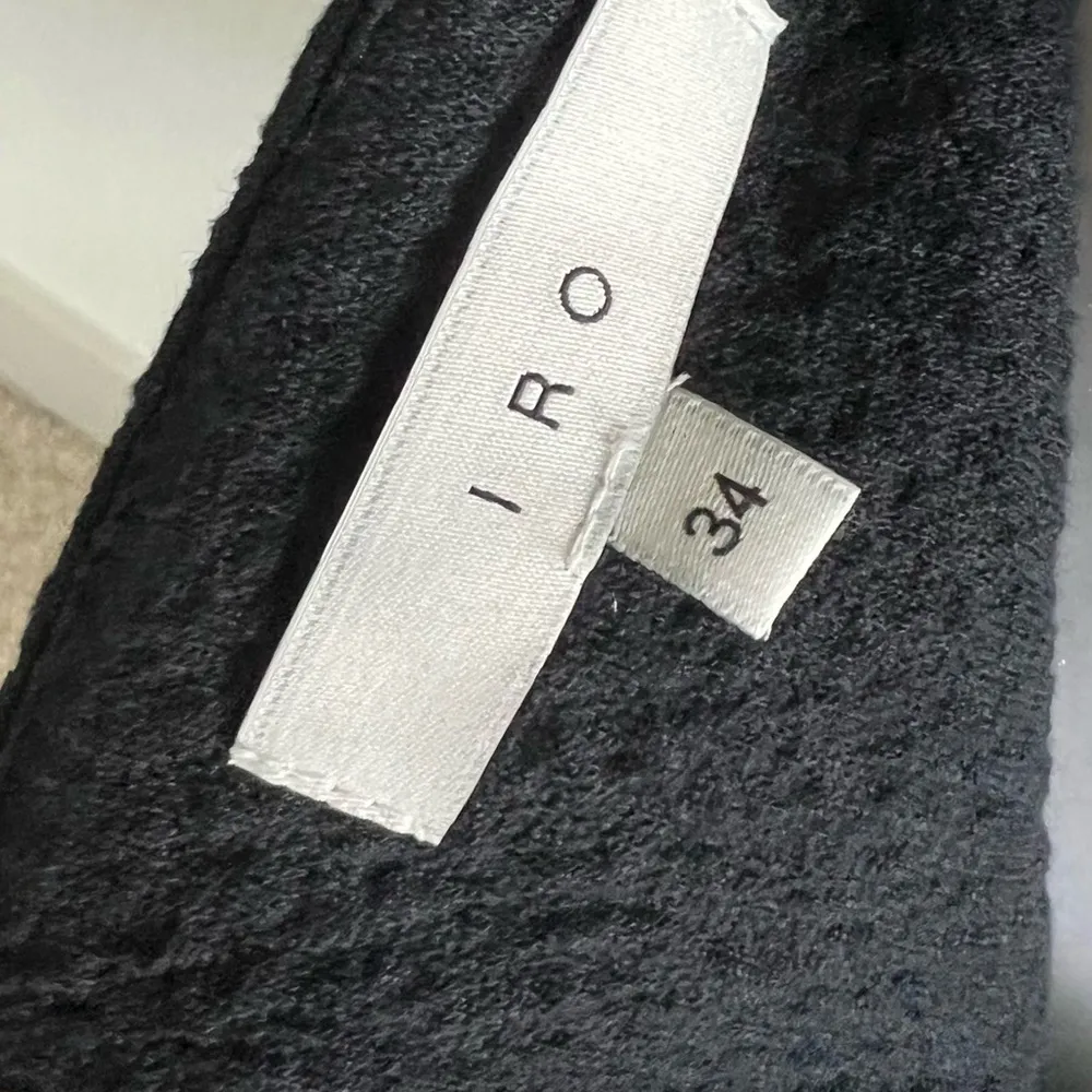 IRO Black Ruched Pencil Mini Skirt - Image 9