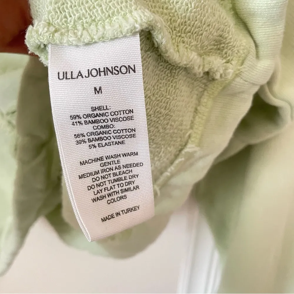 Ulla Johnson Iggy Hoodie Sweatshirt in Pistachio Green - Image 9