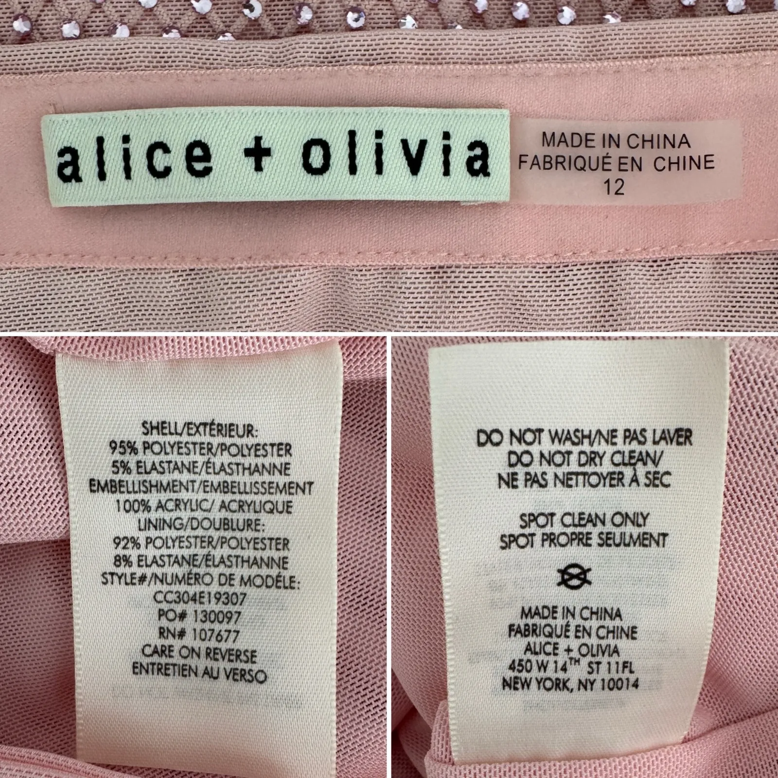 Alice + Olivia Maeve Crystal-Embellished Midi Skirt pink size 12 - Image 8
