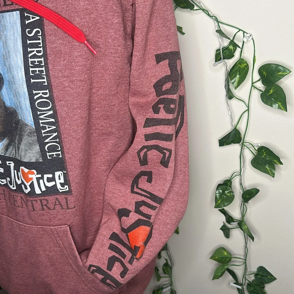 TuPac Graphic Print Hoodie Red - Image 3