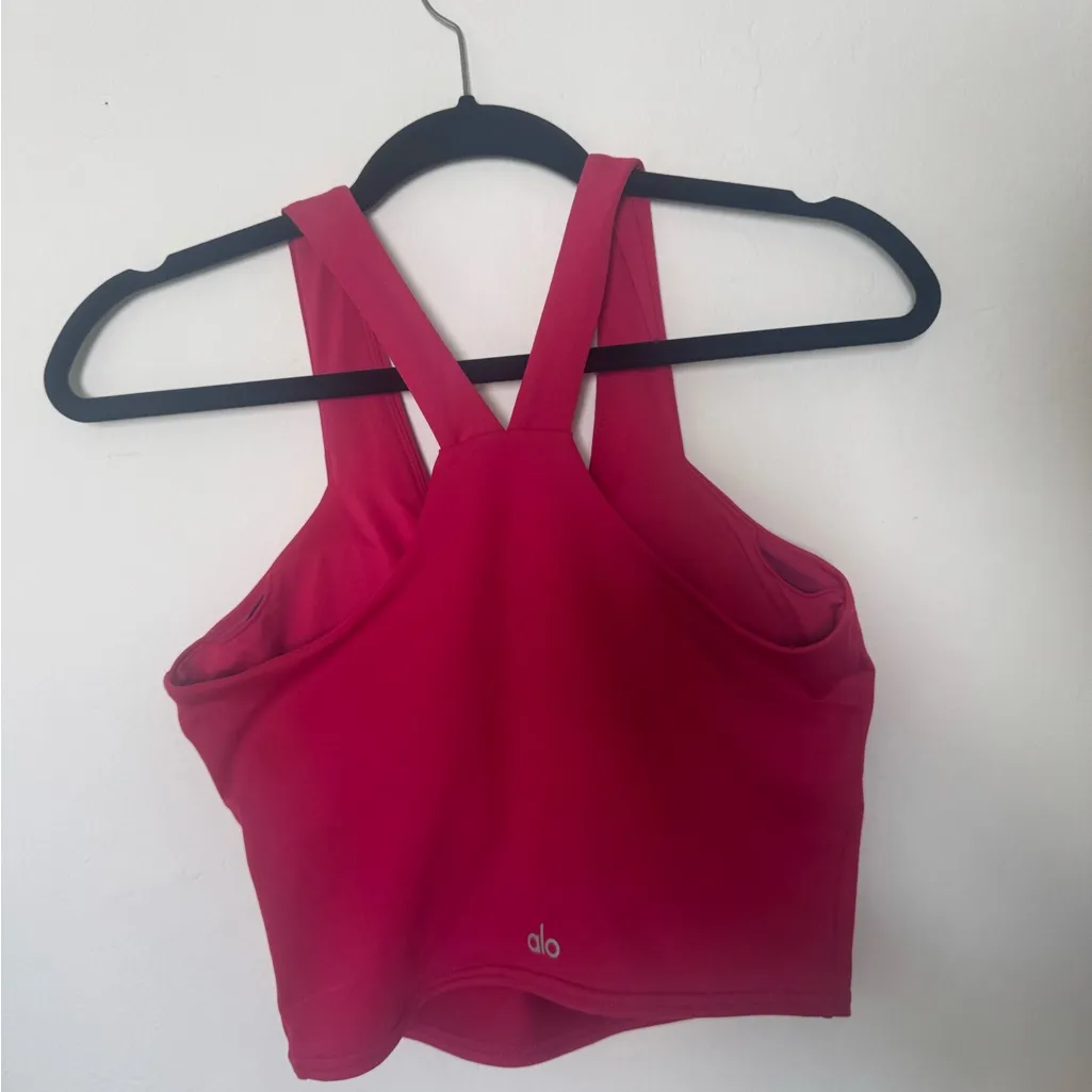 ALO Yoga Hot Pink Top - Image 4