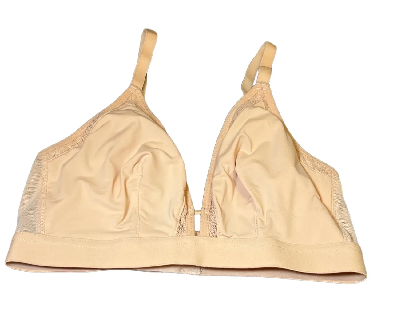 All You Lively Bra Womens Size 1 Beige Wireless Adjustable Minimalist Soft New Tan Size undefined - Image 1
