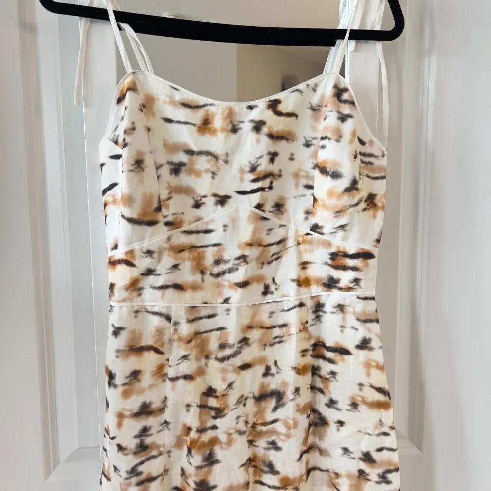 844 Christy Lynn Luisa Printed Linen Dress - Image 2