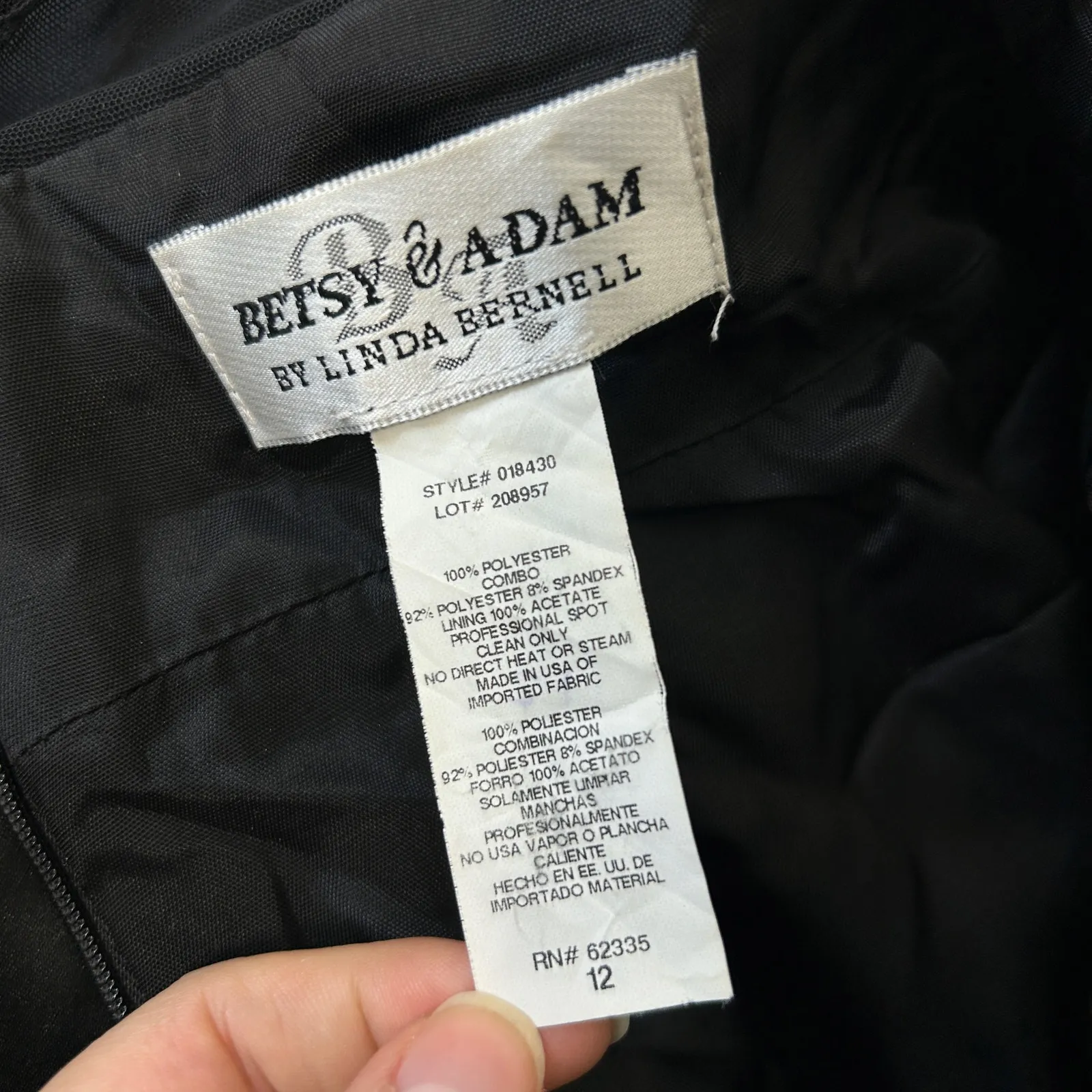 BETSY & ADAM Formal Dress Womens Size 12 Special Occasion Prom Evening Cocktail - Image 9