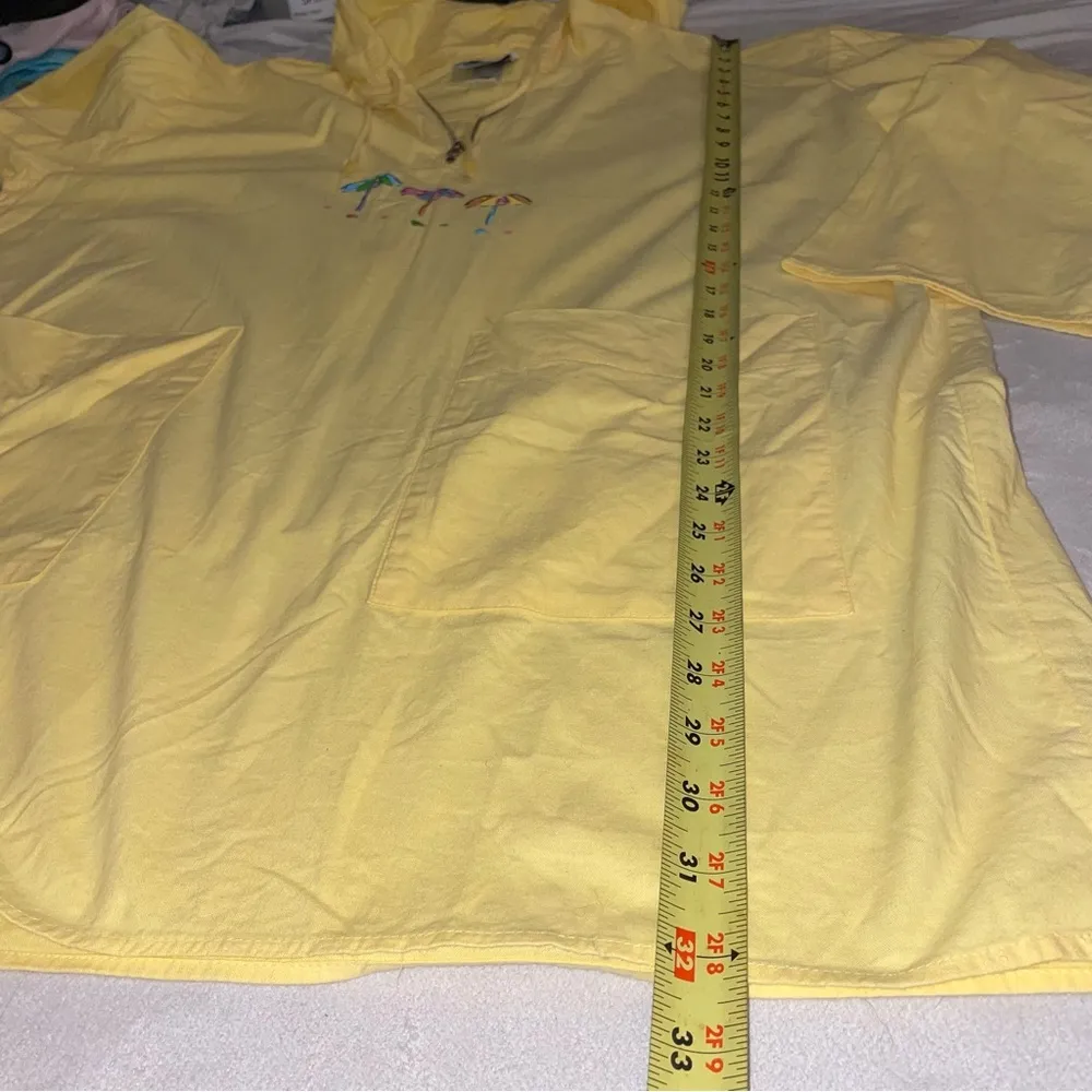vintage Metropolitan yellow umbrella hoodie dress Size L - Image 12
