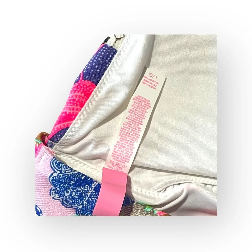 new Victoria Secret ☀︎︎ Embroidered Babe 2Pc Bikini Set ☀︎︎ Patchwork Bali ☀︎︎ L - Image 12