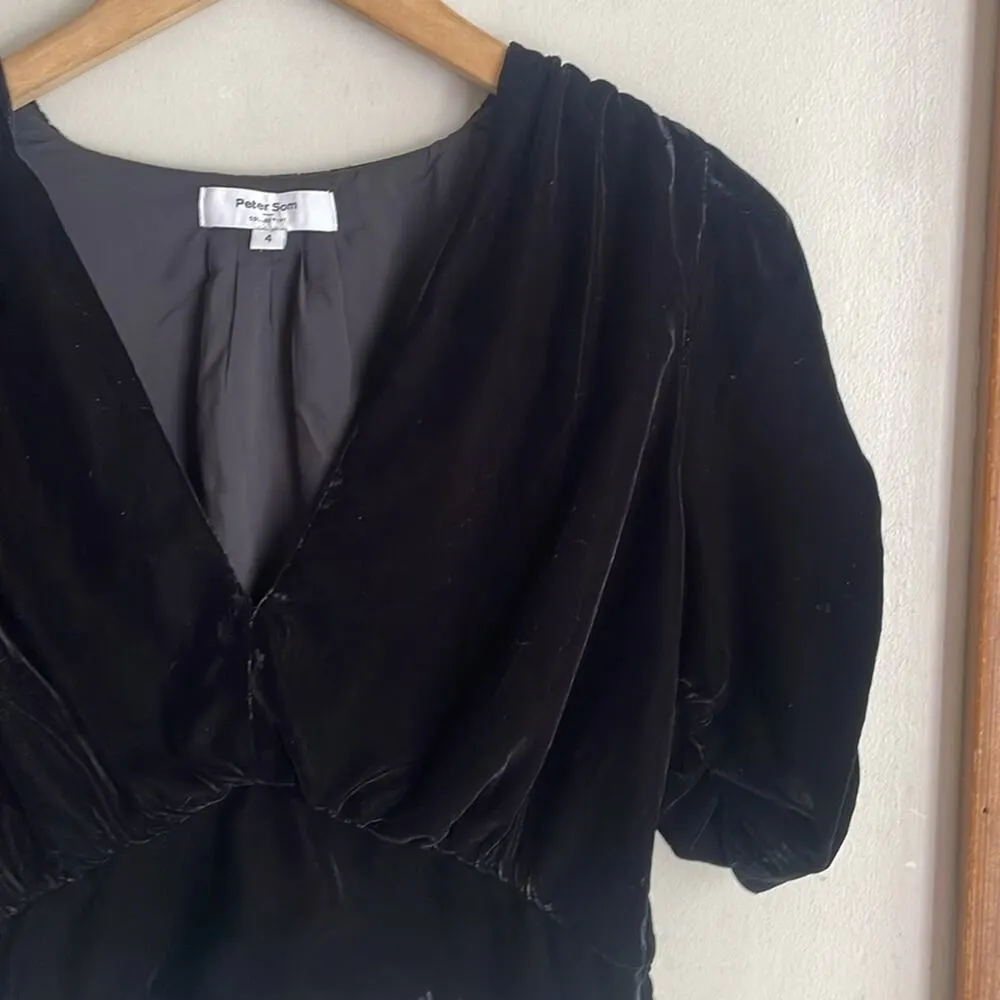 Peter Som Collective V-Neck Velvet Top - Image 3