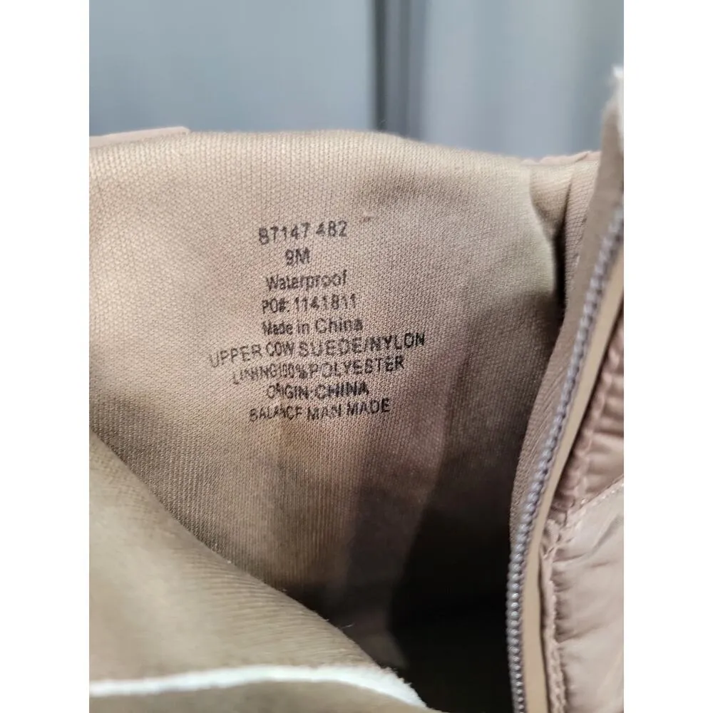 Blondo Samarie Platform Boots Women's Size 9 M Brown Quilted Waterproof Booties - Image 5