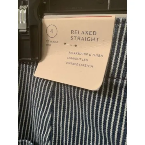 Universal Thread Adult Pinstriped Denim Jeans Size 4/27 - Image 11