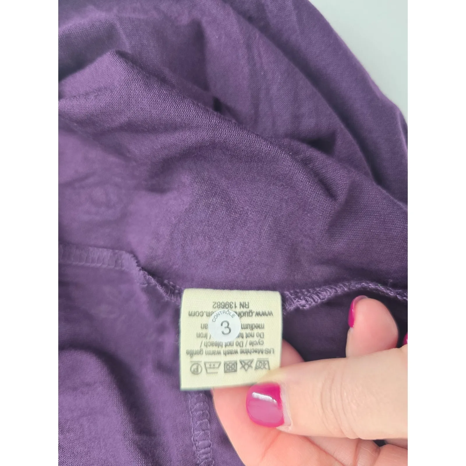 Gudrun Sjoden Purple Rose Print Turtleneck Long Sleeve Midi Dress Small - Image 8