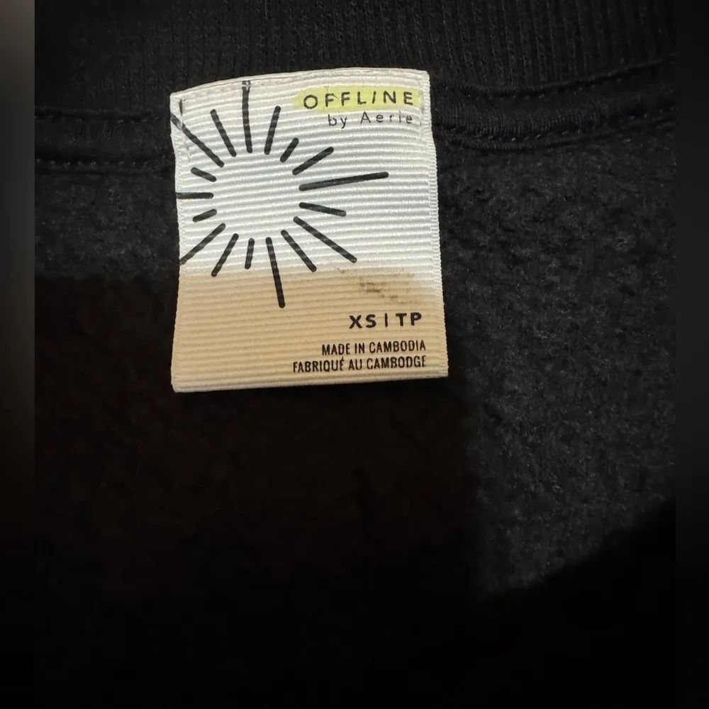 Offline by Aerie cloud fleece oversized crewneck size xs - Image 2