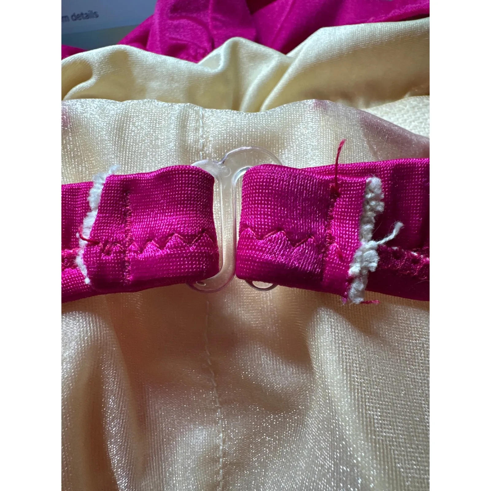 Vintage Jacobson's Swimsuit One Piece Striped Magenta White Antron Lycra Size 14 Red - Image 9