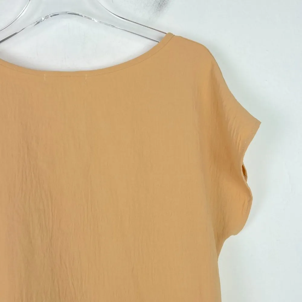 NWT Six/Fifty Do The Twist Top Shirt Cap Sleeves Marigold Size Medium M NEW - Image 9