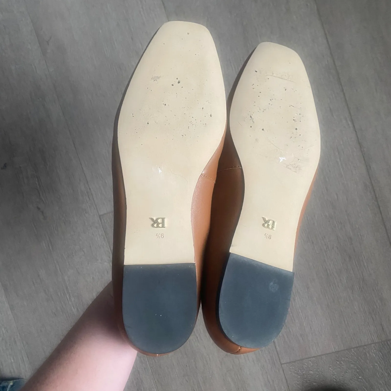 Banana Republic Woven‎ Leather Soft Loafer Caramel Size 9.5 NEW - Image 6