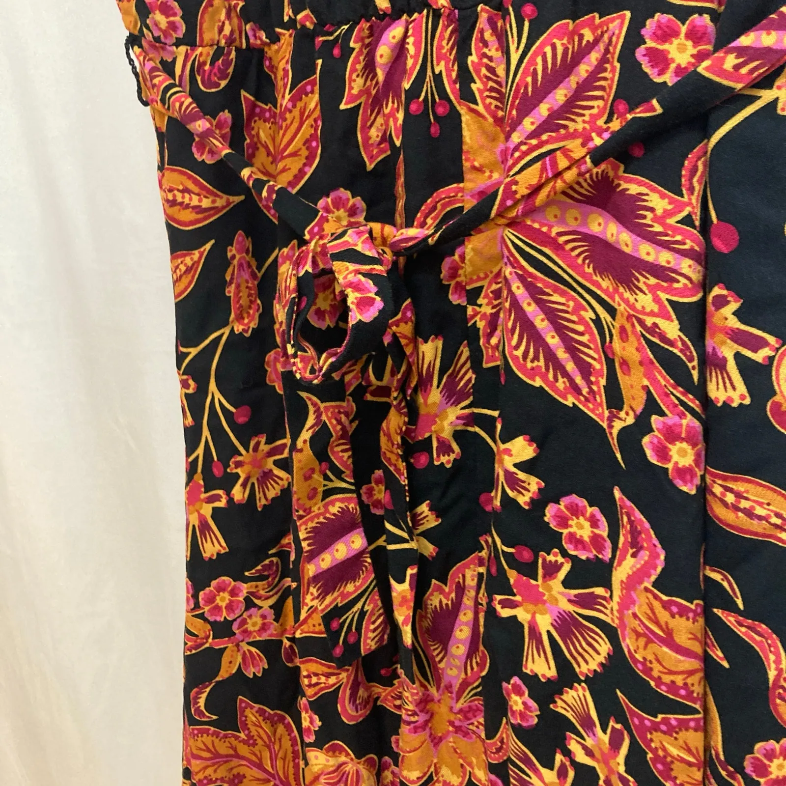 NWT CeCe Beachy Romance High Tide Wrap Short Sleeve Black Red Midi Maxi Dress - Image 7