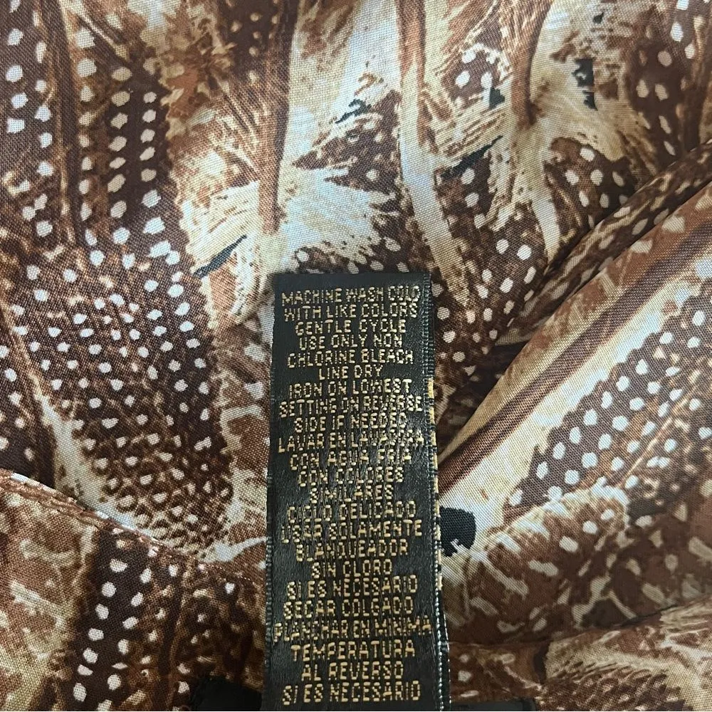 Urban Hearts Palazzo Pants Brown White NWT XL - Image 7