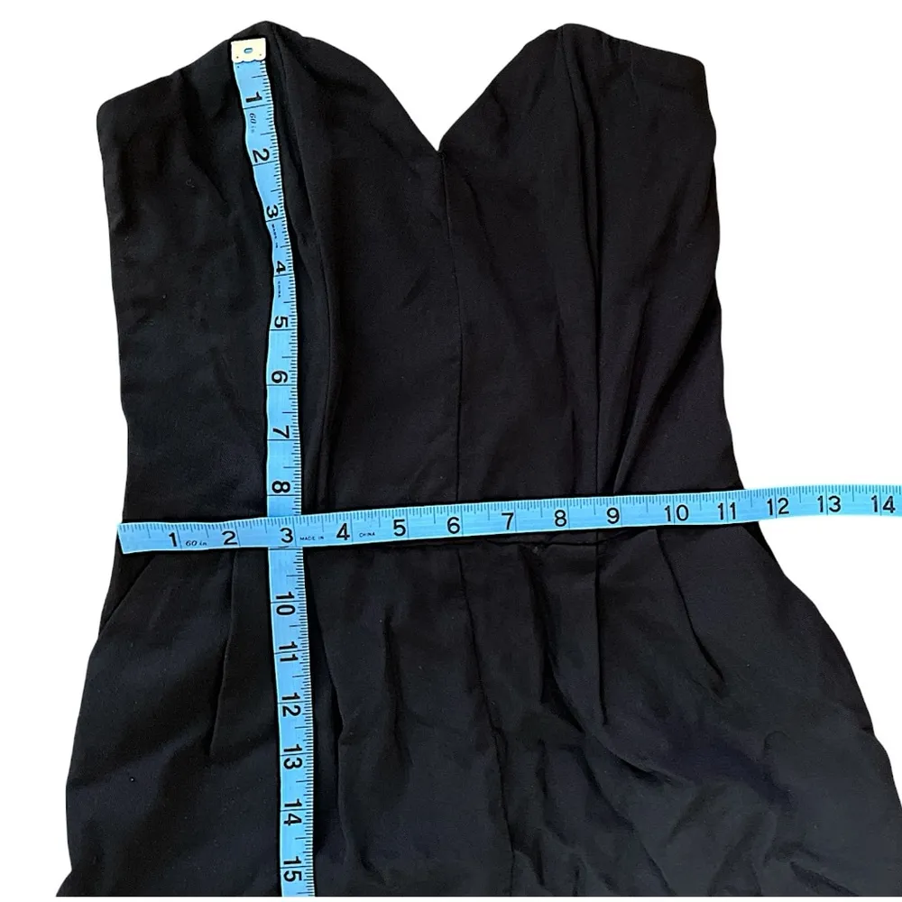 H&M Conscious Black Anti-slip Sleeveless Corset Overalls Jumpsuit Romper Size 4 - Image 5