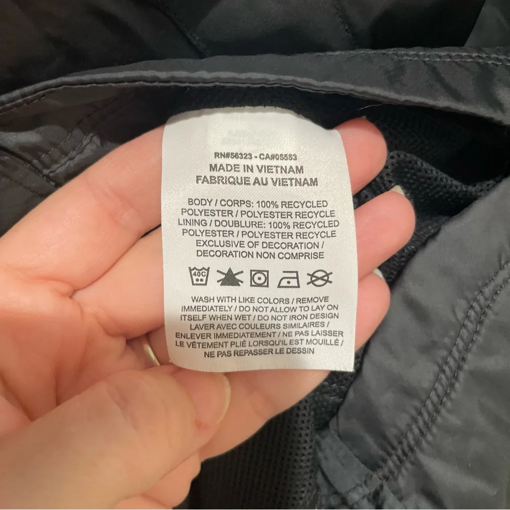 Nike Purdue Soccer Full Zip Hooded Windbreaker Black Women’s Size Large - Image 9