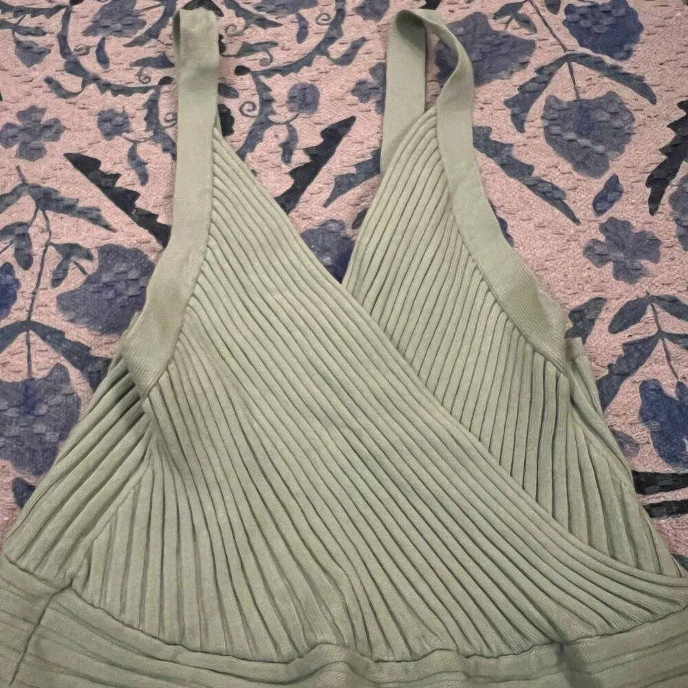 Verge Girl green ribbed dress 14 - Image 7