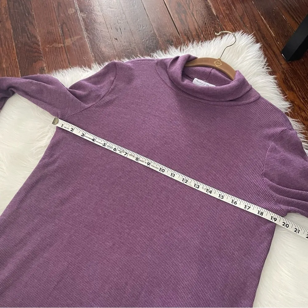 Michael Stars Waffle Knit Cowl Neck Long Sleeve Dress NWOT - Image 6