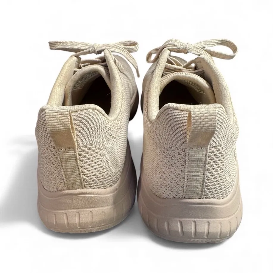 NWOT Skechers BOBS Squad Chaos - Face Off women's sneakers in beige - Image 4