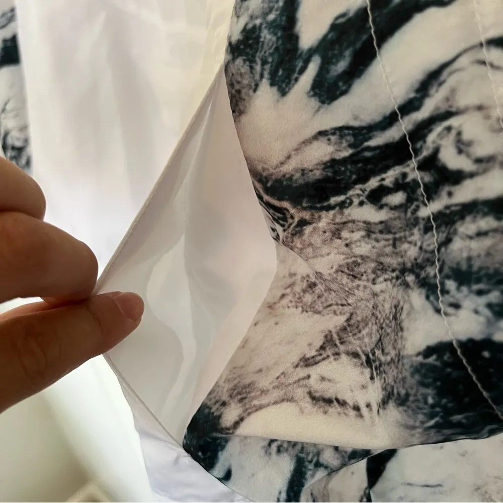 Zyia White Marble Mesh Jacket & Bag Size L - Image 8