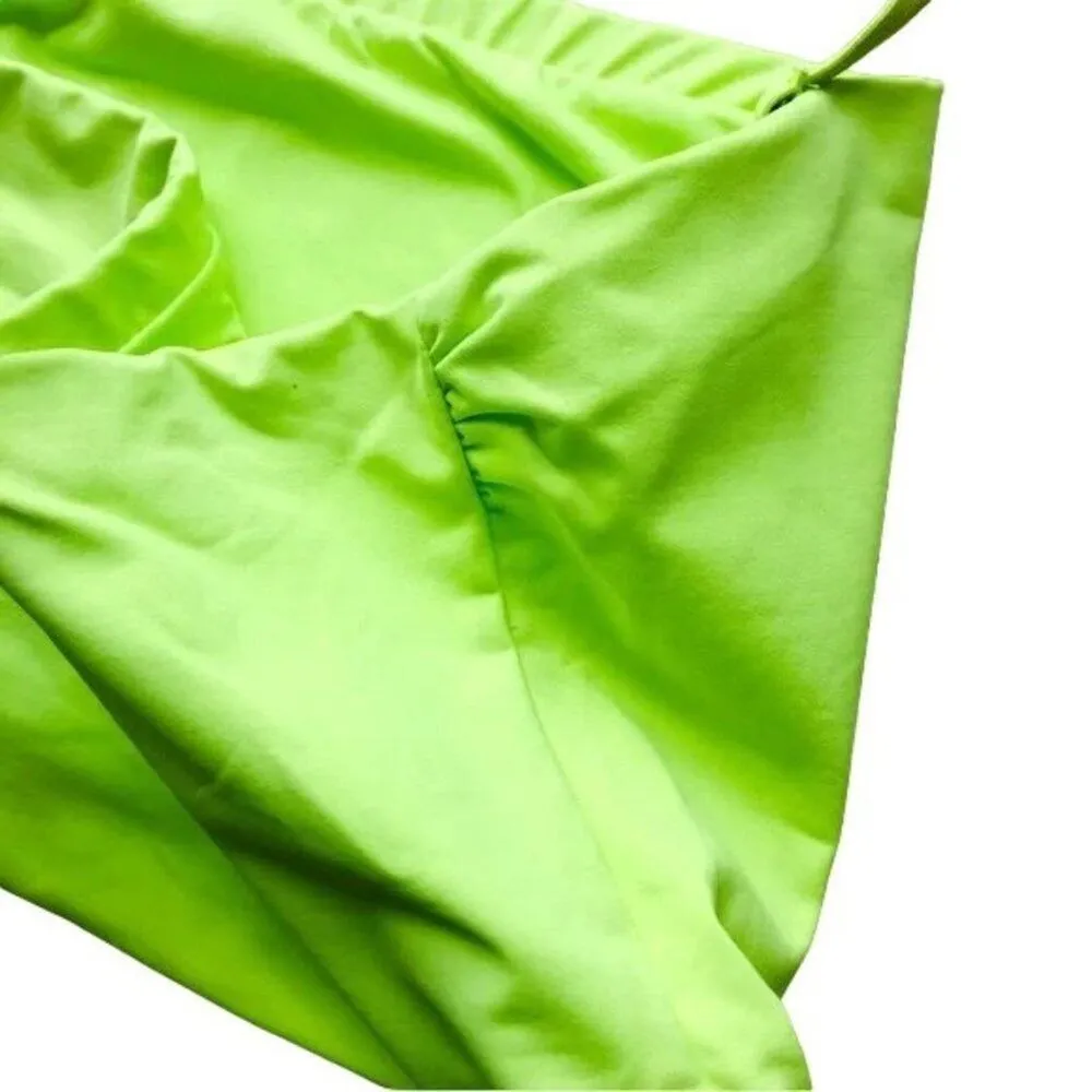 NWT Andie Swim The Aruba Bandeau Convertible Top Removable Straps S Neon Green - Image 10